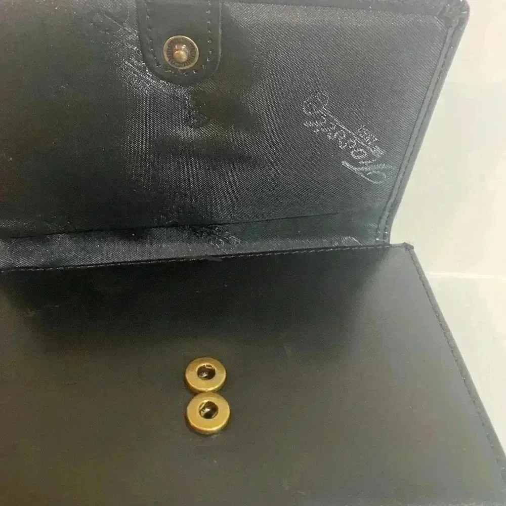 Fossil unisex black leather wallet
